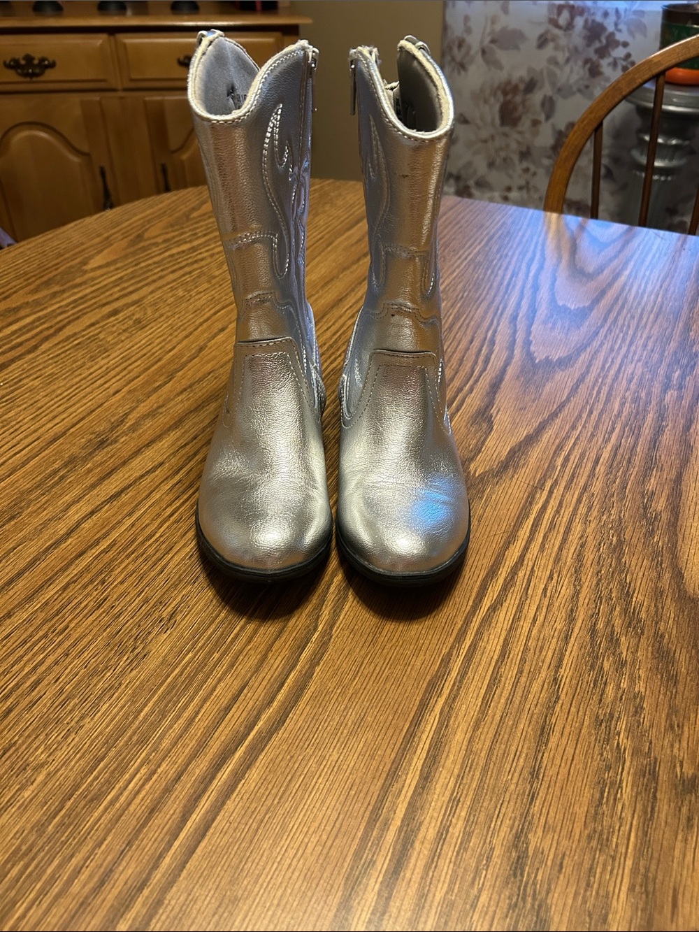 Sonoma Silver Girls' Shiny Mid-Calf Western Boots
